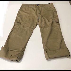 Tommy Hilfiger Cargo Style Khaki Pants rollup leg